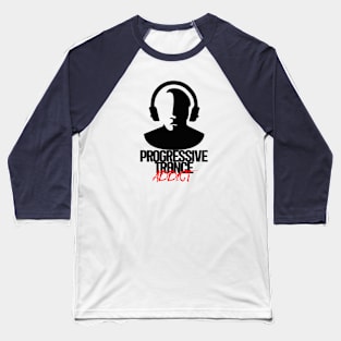 Progressive Trance Addict - Black Baseball T-Shirt